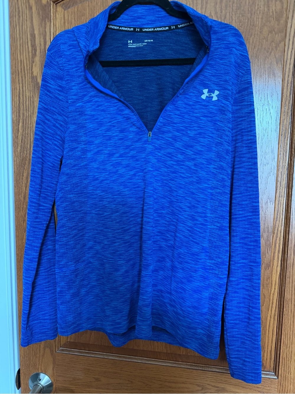 Under Armour Royal Blue Heathered Quarter-Zip Pullover